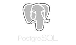 A logo that reads "PostgrsQL"